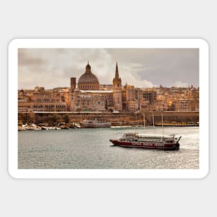 The beautiful city of Valletta, Malta Sticker